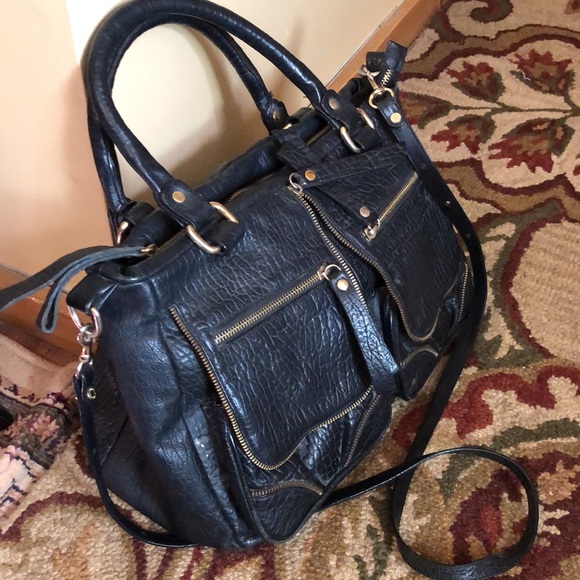 CRIZZAPI Bolsas Brazil Thick Pebbled Leather Zipper Detail Motorcycle Pouch LUXE - Picture 3 of 16